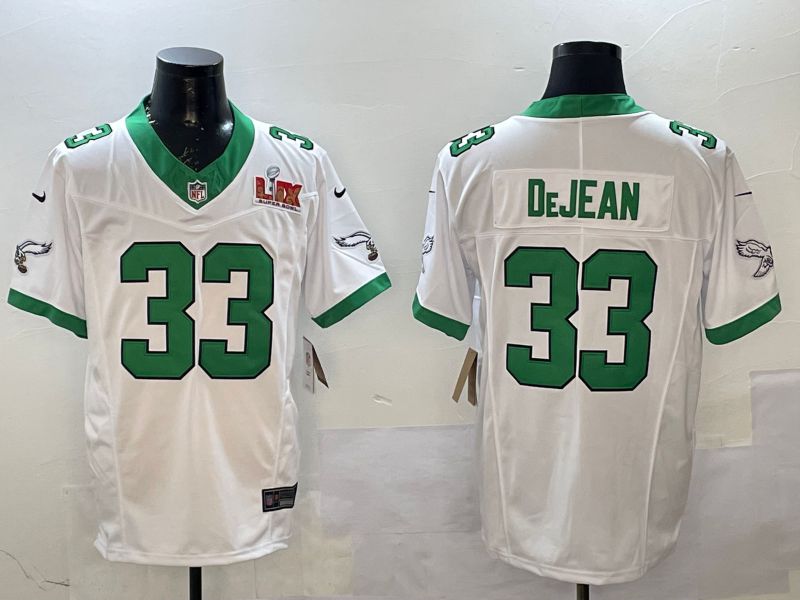 Men Philadelphia Eagles #33 DeJean White Retro three generations 2025 Nike Limited NFL Jersey style 2->philadelphia eagles->NFL Jersey